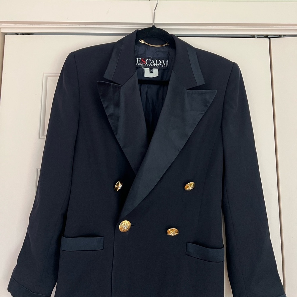 Vintage Made in Germany Escada Double Breasted Blazer - Picture 3 of 12